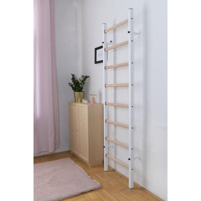 12. GYMNASTIC WOODEN AND METAL WALL BAR WITH 4 HANDLES BENCHK 200W