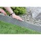 6. GARDEN PALISADE LAWN EDGE BORDER WICKER 390CM BROWN