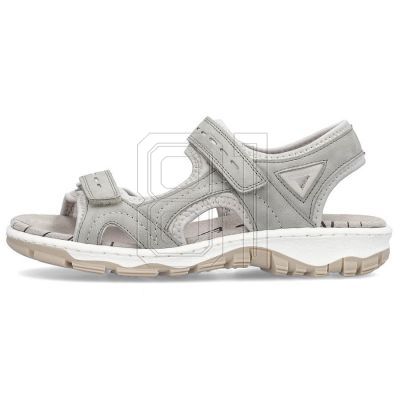 14. Comfortable Rieker W RKR674 gray sandals