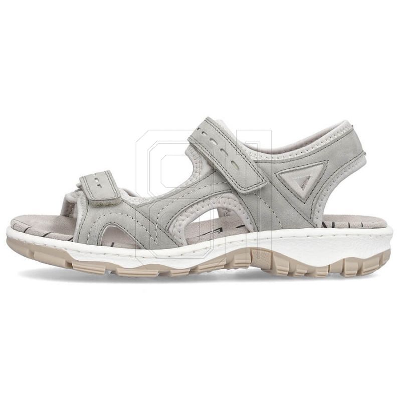 14. Comfortable Rieker W RKR674 gray sandals