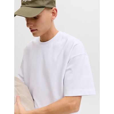7. Jack&Jones t-shirt JJEBARRON TEE SS O-NECK NOOS 12298906 WHITE