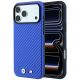 BMW M Carbon Metal Logo MagSafe Case for iPhone 17 Pro Max / 18 Pro Max - Blue