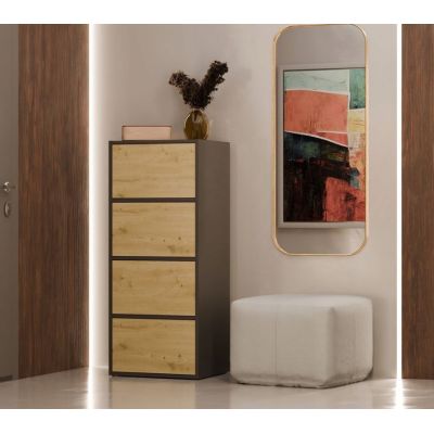 7. ALMA ANTHRACITE/ARTISAN CHEST OF DRAWERS