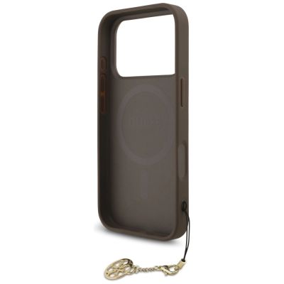 6. Guess 4G Charms Collection MagSafe case for iPhone 17 Pro - brown
