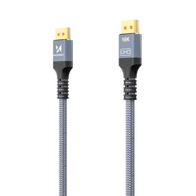 5. Wozinsky WPS-16AYL2S DisplayPort 2.1 80Gb/s 16K@60Hz 8K@120Hz 4K@240Hz HDR HDCP DSC cable - black