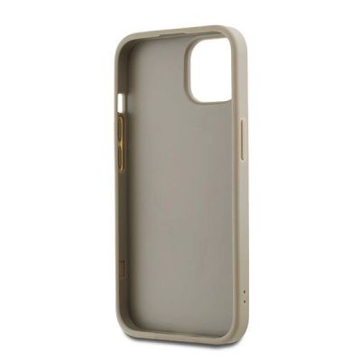 6. DKNY Wrist Strap Stock Logo case for iPhone 15 / 14 / 13 - beige