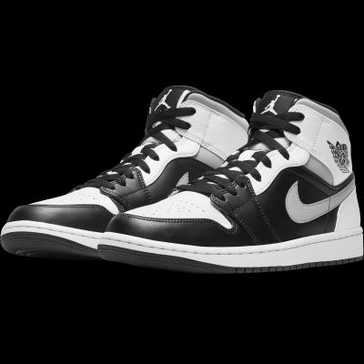 8. Air Jordan 1 Mid White Shadow shoes - 554724-073