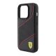 6. Ferrari Perforated Waves Metal Logo case for iPhone 15 Pro - black