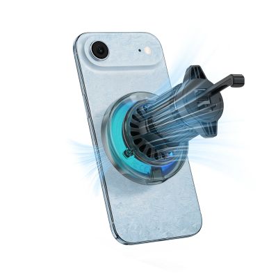 6. Acefast D61 Magnetic Car Air Vent Holder with Qi2 25W Wireless Charging - Gray