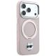 4. Karl Lagerfeld with Ring Stand 360 Choupette Head Pin MagSafe Case for iPhone 18 Pro / 17 Pro – pink