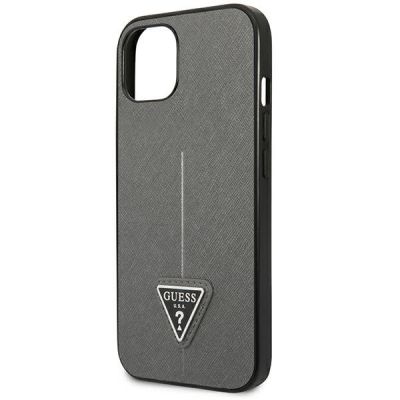 6. Guess GUHCP14MPSATLG iPhone 14 Plus 6.7 "silver / silver hardcase SaffianoTriangle Logo