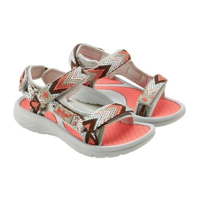 Lee Cooper women's shoes velcro sandals for summer beach light gray pink