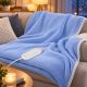 6. ESPERANZA ELECTRIC BLANKET FLEECE VELVET BLUE EHB001