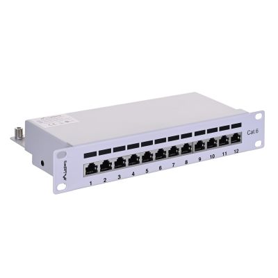 Patch panel Lanberg PPF6-9012-S (1U; 10"; cat. 6; FTP; 12xRJ-45)