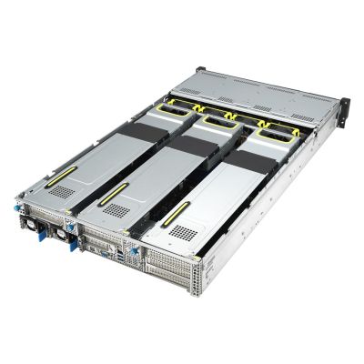 7. Asus Rack Platform (2U) RS720A-E12-RS24U AMD Epyc 9004 (24x NVMe, 2xM.2, 3xGPU, 2x10Gbe, IPMI, 1+1 2600W)