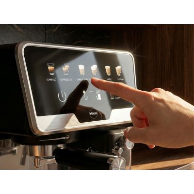 24. ELDOM PRESSURE ESPRESSO MACHINE ECK1 1300W 20 BAR, MILK TANK, 6 AUTOMATIC PROGRAMS, 2 MANUAL PROGRAMS