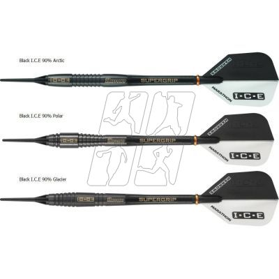 2. Harrows Black Ice 90% Tungsten Softip Darts HS-TNK-000013202