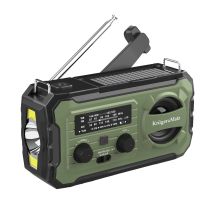 Solar radio, portable SOS emergency radio, 10000mAh power bank, flashlight, dynamo, Kruger&Matz