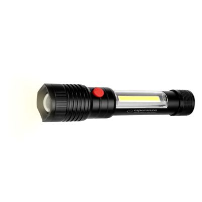 23. ESPERANZA ALUMINUM FLASHLIGHT WITH SIDE LIGHT COB APATE EOT069