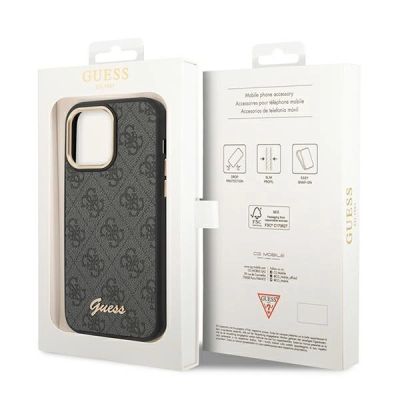 8. Guess GUHCP14XHG4SHK iPhone 14 Pro Max 6.7 "black / black hard case 4G Vintage Gold Logo