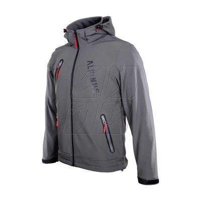 4. Alpinus Denali softshell jacket gray M BR43386