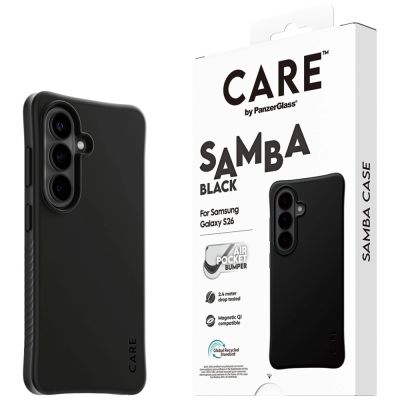 5. CARE by PanzerGlass Samba Black Qi Case for Samsung Galaxy S26 - Black