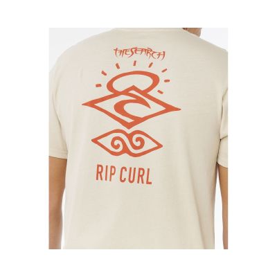 4. RIP CURL Search Icon Tee Beige