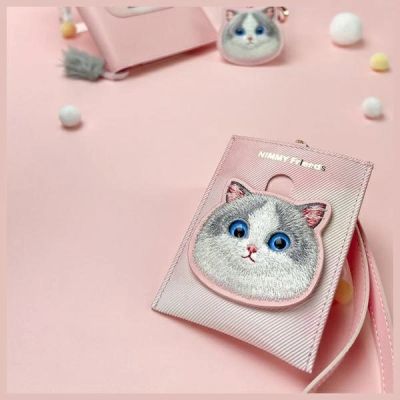 4. Nimmy Big Eyed Pet 2.0 Cat Wallet Card Holder - Pink