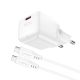 2. Acefast A77 Mini PD 30W GaN wall charger + USB-C cable - white