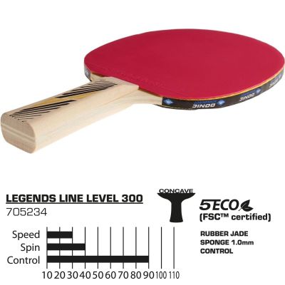 3. LEGENDS 300 FSC DONIC TABLE TENNIS RACKET