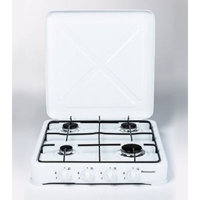 6. Ravanson K-04T 4-burner adjustable gas stove (white)