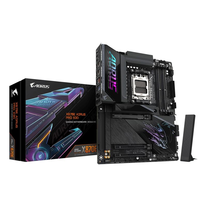 8. GIGABYTE X870E AORUS PRO X3D AMD X870E Socket AM5 ATX