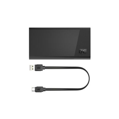 4. GREEN CELL POWERBANK POWERPLAY 20S BLACK 20000MAH 22.5W 3X USB-C PD 1X USB-A