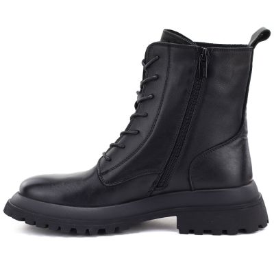3. Women's leather ankle boots, insulated, black, Big Star UU274375