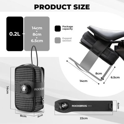 2. Rockbros bicycle saddle bag 30130091002