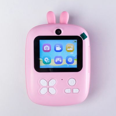9. Mini Thermal Printer for Kids with Camera and Camcorder - Pink