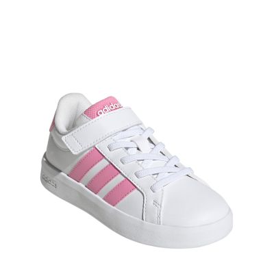 2. Adidas Grand Court 3.0 kids' shoes white and pink JP9371