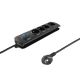 Qoltec 50104 power strip (1.5 m; black)