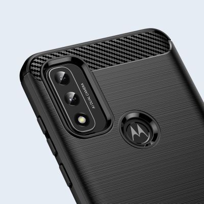 6. Carbon Case Flexible Cover Sleeve Motorola Moto G Play 2022 black