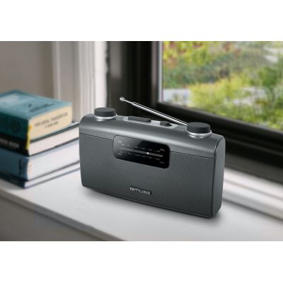 2. Muse M-058 R Portable Analog Black, Gray