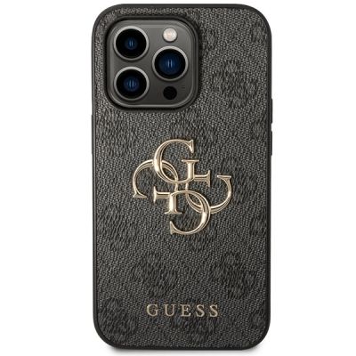 3. Guess GUHCP15L4GMGGR iPhone 15 Pro 6.1" gray/gray hardcase 4G Big Metal Logo