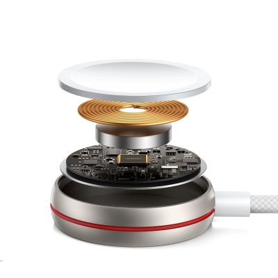 7. Joyroom 2 in 1 Lightning cable and inductive charger for Apple Watch 1.5m white (S-IW012)