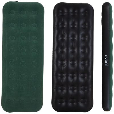 2. FLOCKED MATTRESS 1-PERSON GREEN 191x73x22CM 24642