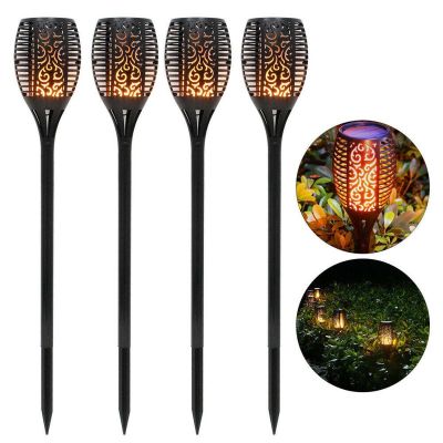9. SOLAR TORCH LAMP DANCING FLAMES 10X10X79CM 36 LED