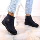 11. News W EVE437B navy blue wedge snow boots