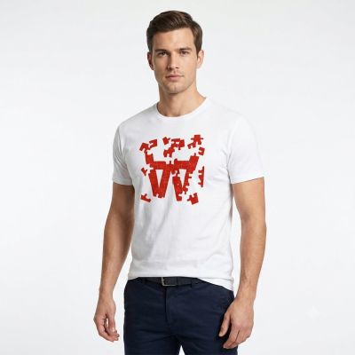 3. Wood Wood Ace Puzzle T-shirt White - 10295703-2222-1