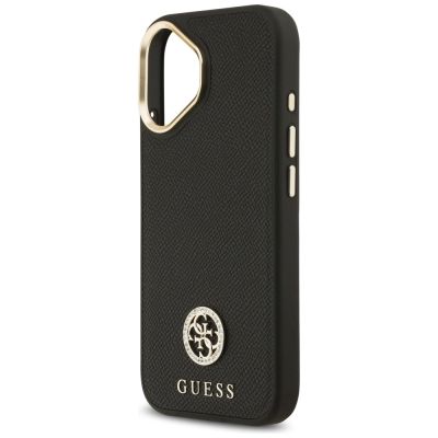 6. Guess Grained Strass Logo MagSafe case for iPhone 17 - black