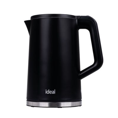 IDEAL KETTLE 1.7 L, STEEL BODY, POWER 1500 W, BLACK
