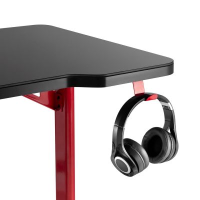 5. RGB Led NanoRS Gaming Desk, Black, Large, 100kg Max, Height 760mm, RS163