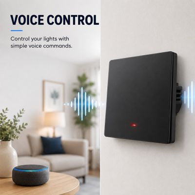4. QOLTEC LIGHT ON/OFF SWITCH | 1-CHANNEL | WI-FI | TIMER | TUYA | BLACK